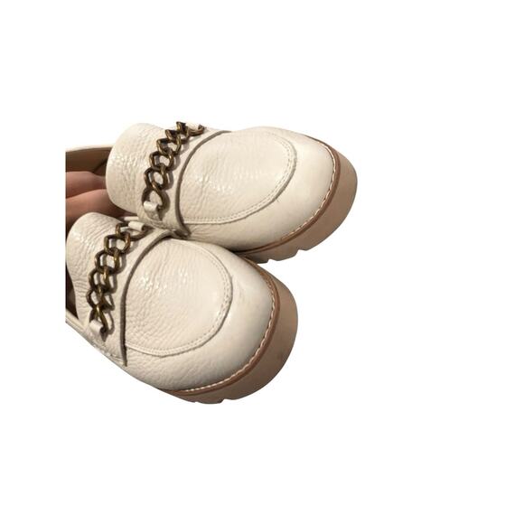 Vionic Emalyn Tumbled Leather Slip-On Loafers Cream Slip on Comfort Casual 7.5 - Picture 6 of 8